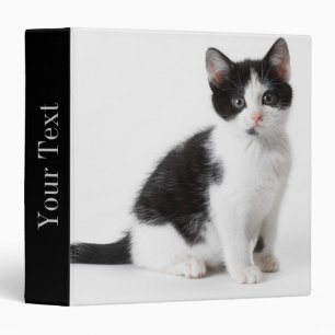 Classeur Chat noir et blanc de chaton drôle mignon