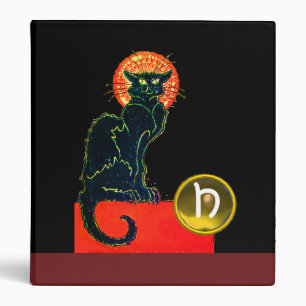 CLASSEUR CHAT NOIR HALLOWEEN PARTY MONOGRAM