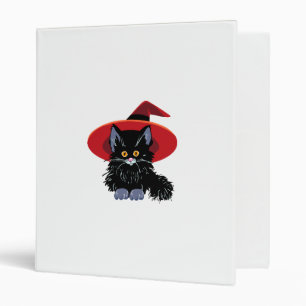 Classeur Chat noir heureux de Halloween