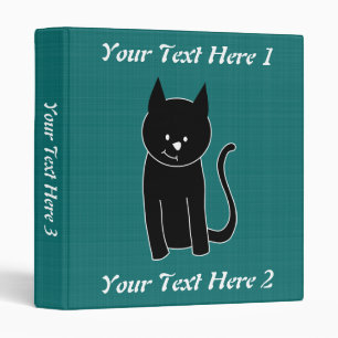 Classeur Chat noir mignon