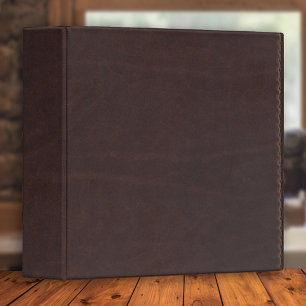 Classeur Châtaigne foncé Brown Faux Cuir