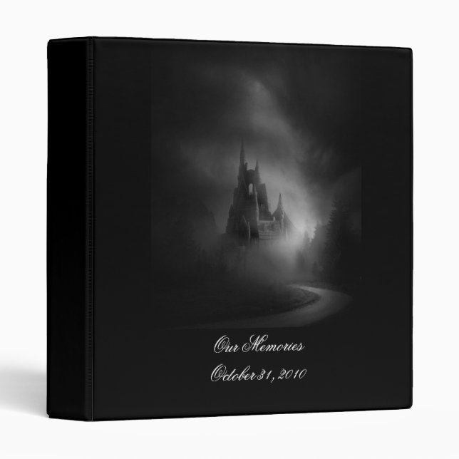 Classeur Château gothique Mariage Album photo (Devant/Côté)