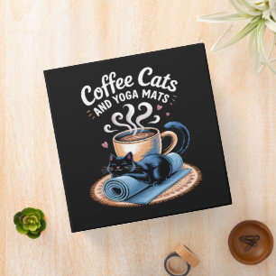 Classeur Chats Café et Tapis de Yoga Yoga de Chat Drôle
