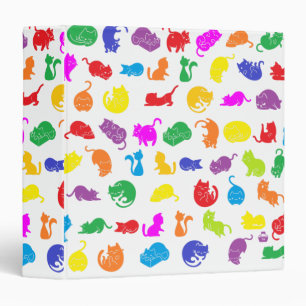Classeur Chats colorés par Blackburn Ink