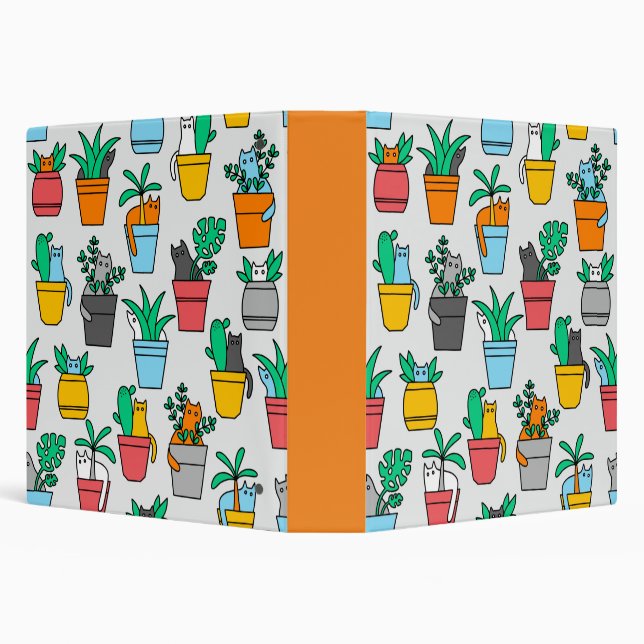 Classeur Chats dans les pots à fleurs (Arrière-plan)