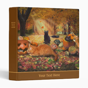 Classeur Chats en automne
