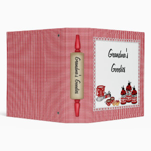 Classeur Checkered rouge de cuisine