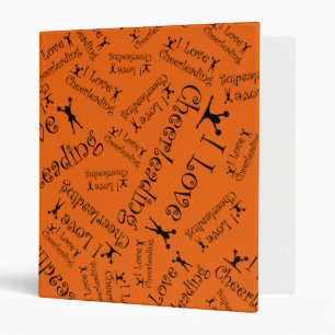 Classeur Cheerleading d'amour de l'orange I
