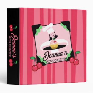 Classeur Chef pâtissière femme gâteau givré recette classeu
