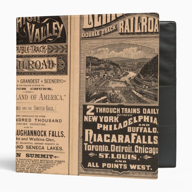 Classeur Chemin de fer de Lehigh Valley (Devant/Intérieur)