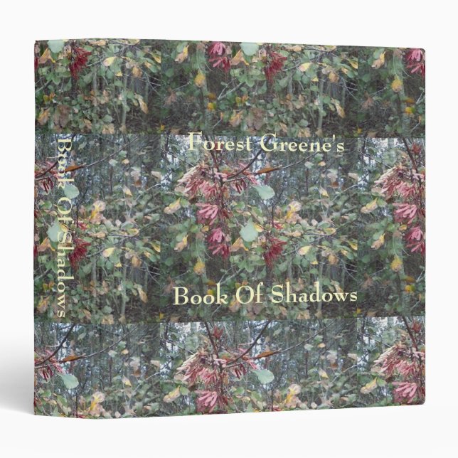 Classeur Chêne & Érable Spellbook Md. Livre d'ombres BOS (Devant/Côté)