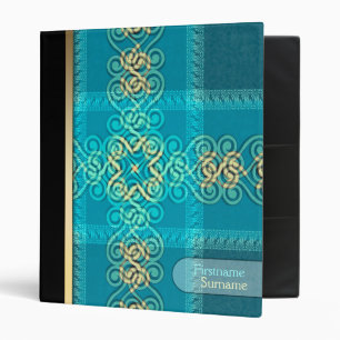 Classeur Chèques + Boucles Motifs Blues+Album jaune / Class
