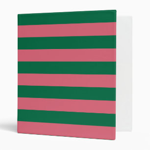 Classeur Chérie Picket Rose Vert Bande