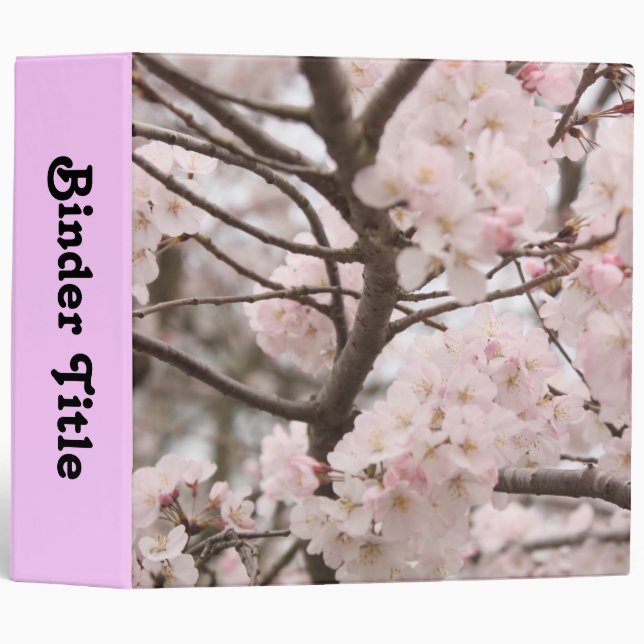 Classeur Cherry Blossom 2" (Devant/Côté)