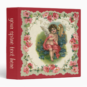 Classeur Cherub victorien de la Saint-Valentin vintage au t