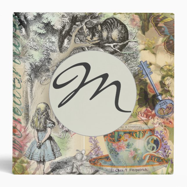 Classeur Cheshire Chat Alice Wonderland Classic (Devant)