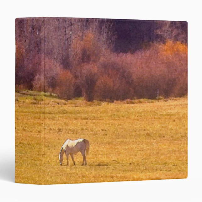 Classeur Cheval dans l'automne I (Devant/Côté)