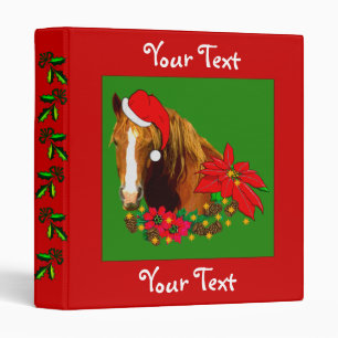 Classeur Cheval de Noël