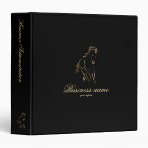 Classeur Cheval en or