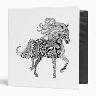 Classeur Cheval noir inspiré