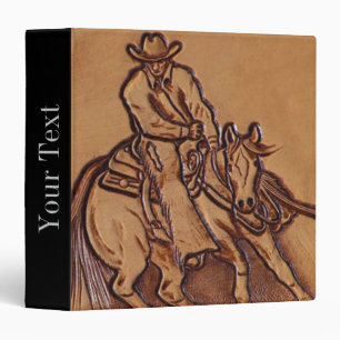 Classeur Cheval occidental en cuir équitation Rodeo Cowboy