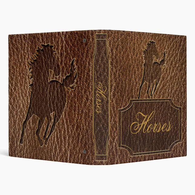 Classeur Cheval simili cuir (Arrière-plan)