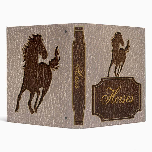 Classeur Cheval simili cuir mou (Arrière-plan)