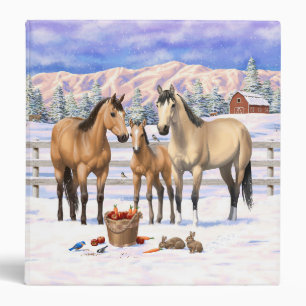 Classeur Chevaux En Peau De Bouche En Neige