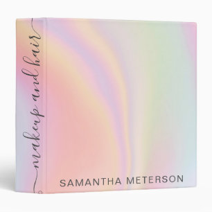 Classeur Cheveux de maquillage en marbre clair pastel moder