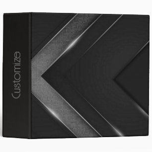 Classeur Chevron noir et gris