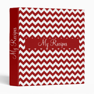 Classeur Chevron rouge cerise