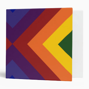 Classeur Chevrons d'arc-en-ciel