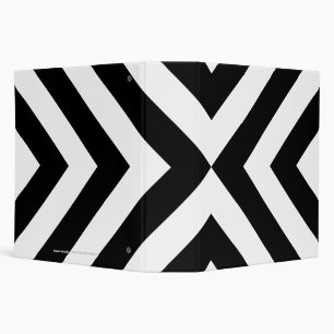Classeur Chevrons noirs et blancs