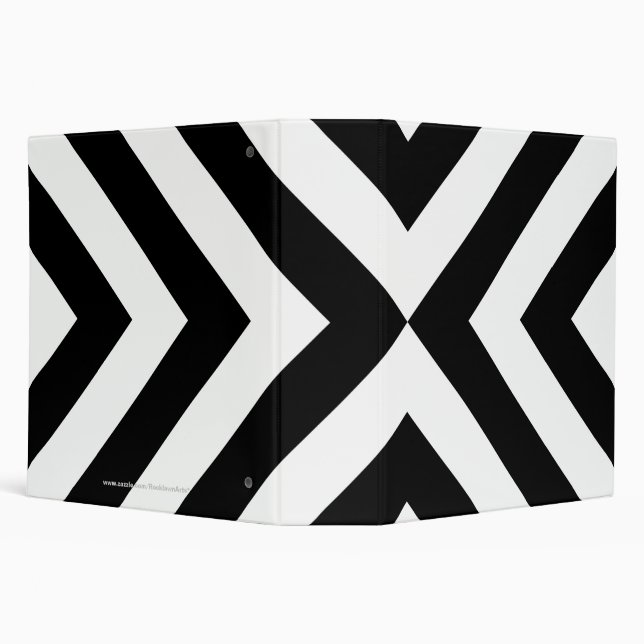 Classeur Chevrons noirs et blancs (Arrière-plan)