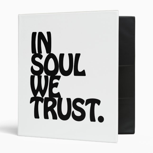 Classeur Chez Soul, Nous Avons Confiance. (Devant/intérieur)