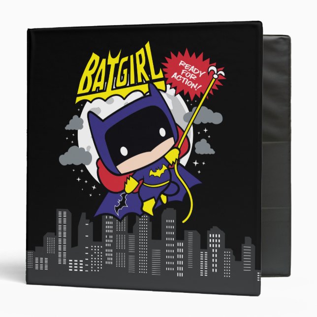 Classeur Chibi Batgirl Prêt Pour L'Action (Devant/Intérieur)