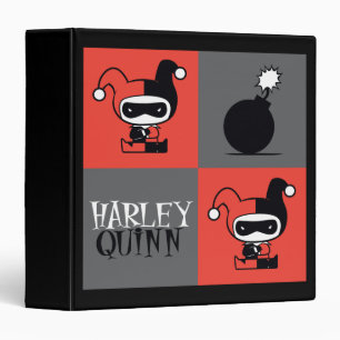 Classeur Chibi Harley Quinn Checker Motif