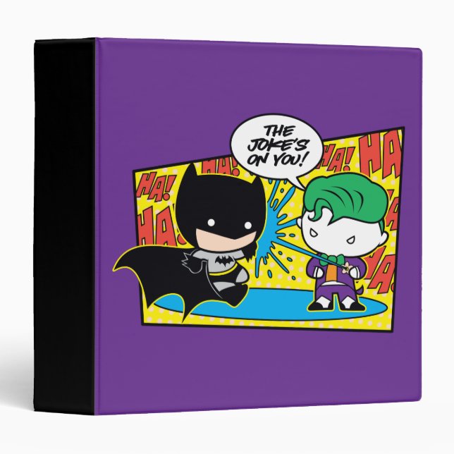 Classeur Chibi Joker Pranking Chibi Batman (Devant/Côté)