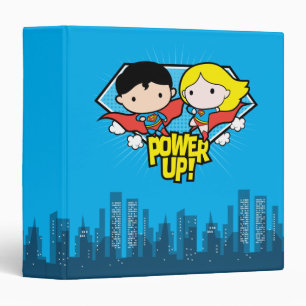 Classeur Chibi Superman & Chibi Supergirl Power Up!