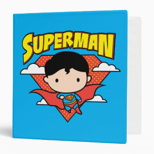 Classeur Chibi Superman Polka Dot Shield et nom