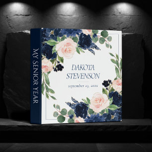 Classeur Chic Blooms   Album de fin d'études aux roses rose