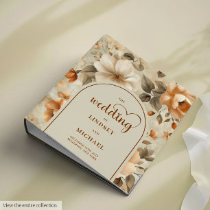Classeur Chic Classique Bohème Cuivre Ivoire Olive Floral M