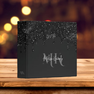 Classeur Chic Girly Black Parties scintillant Lecteurs Mono