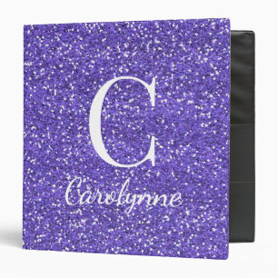 Classeur Chic Girly violet Parties scintillant étincelle Mo