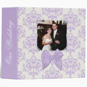 Classeur Chic Lavender Mariage damassé