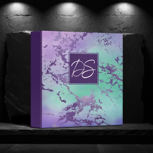 Classeur Chic Marble | Lavender Violet Menthe branding (Créateur téléchargé)