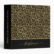 Chic Parties scintillant or Leopard Poster de anim