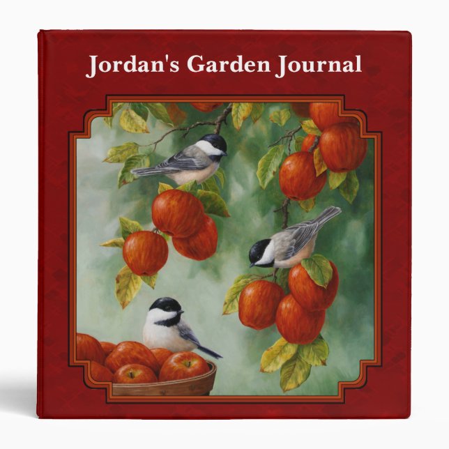 Classeur Chickadees Pomme récolte Rouge (Devant)