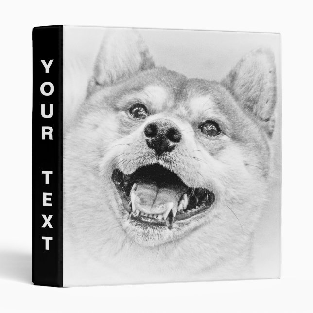 Classeur Chien de sourire de Shiba Inu (Devant/Côté)