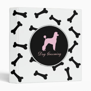 Classeur Chien toilettant la reliure à anneaux 3